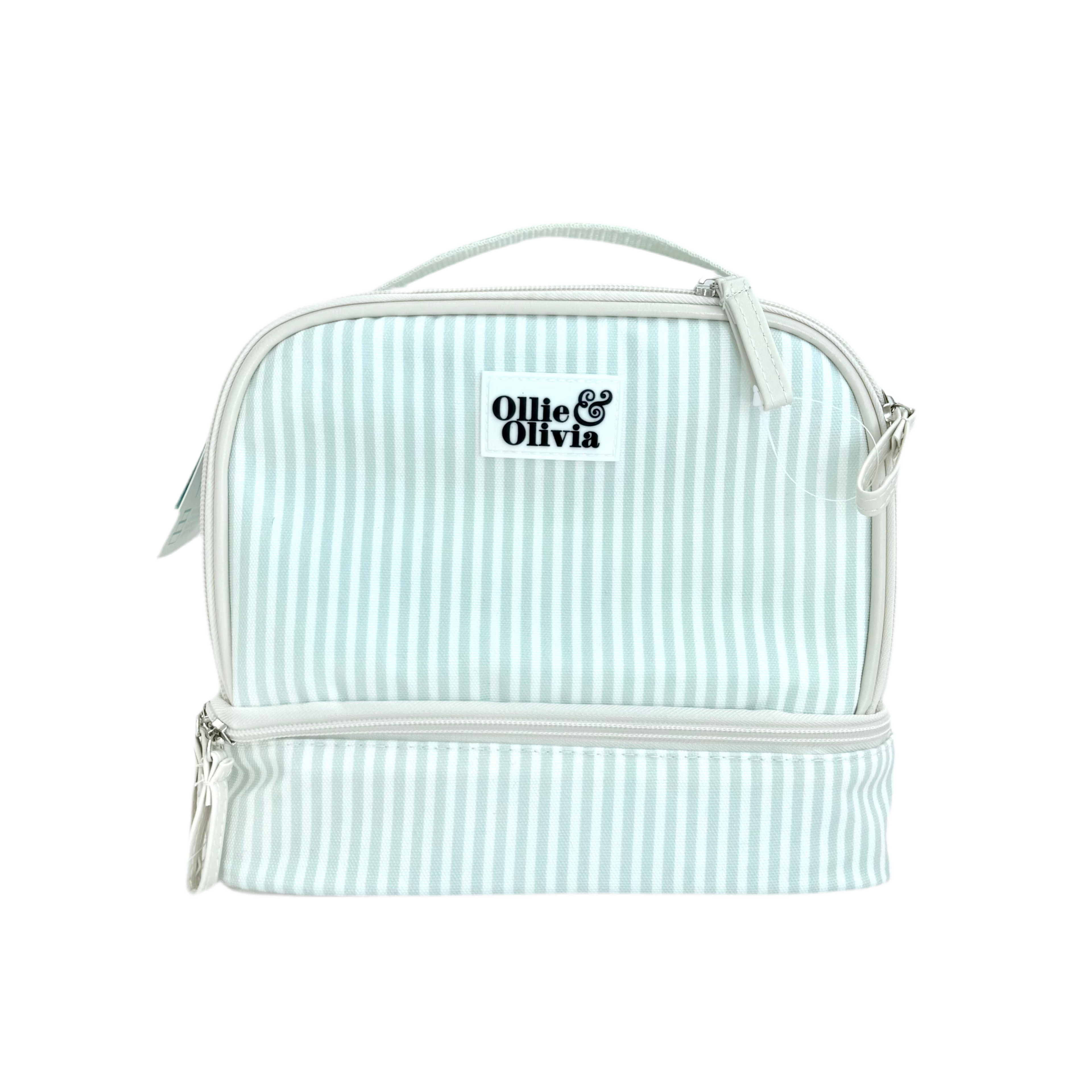 Ollie & Olivia Cooler Bag - Sage Stripe