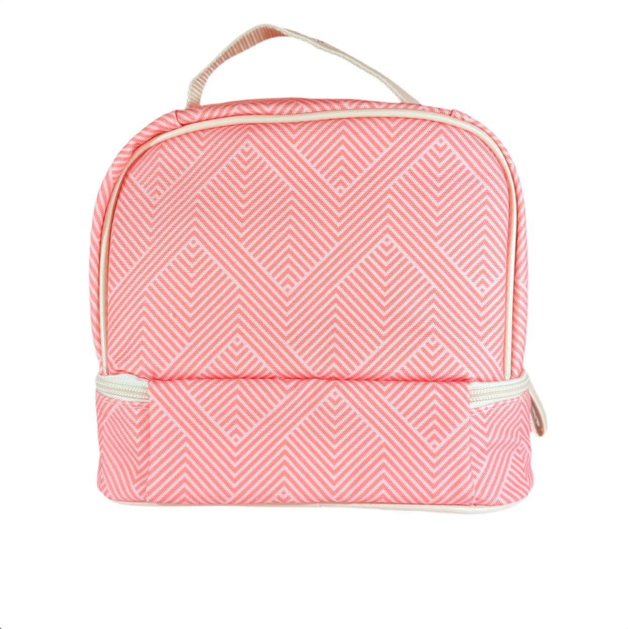 Ollie & Olivia Cooler Bag - Pink Zigzag