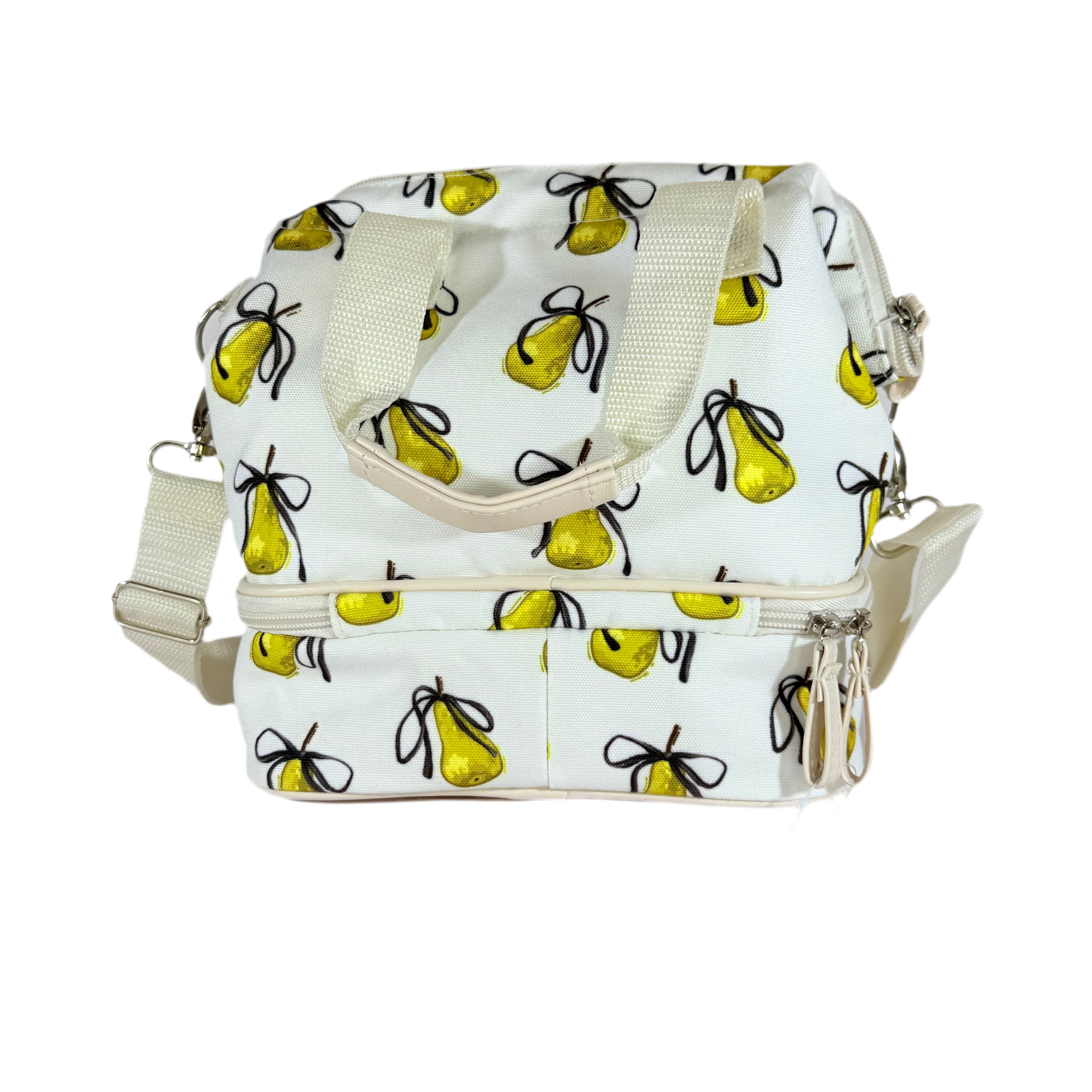 Ollie & Olivia Cooler Bag - Pears & Bows