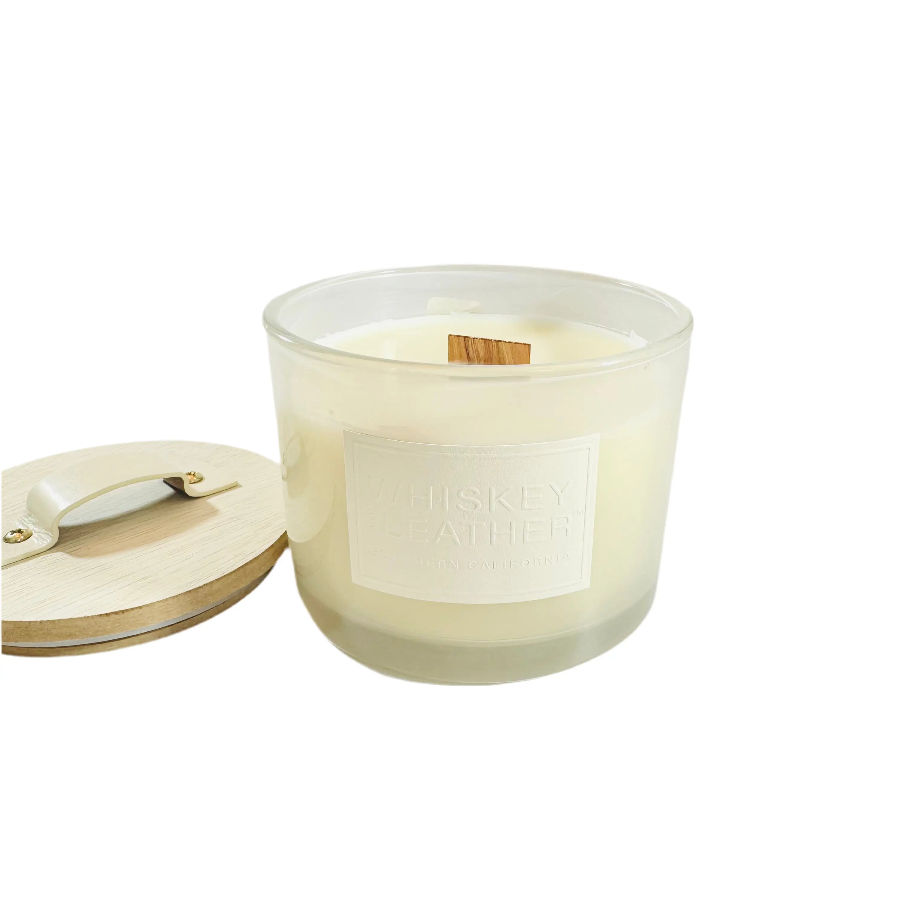 Whisky Leather Candle