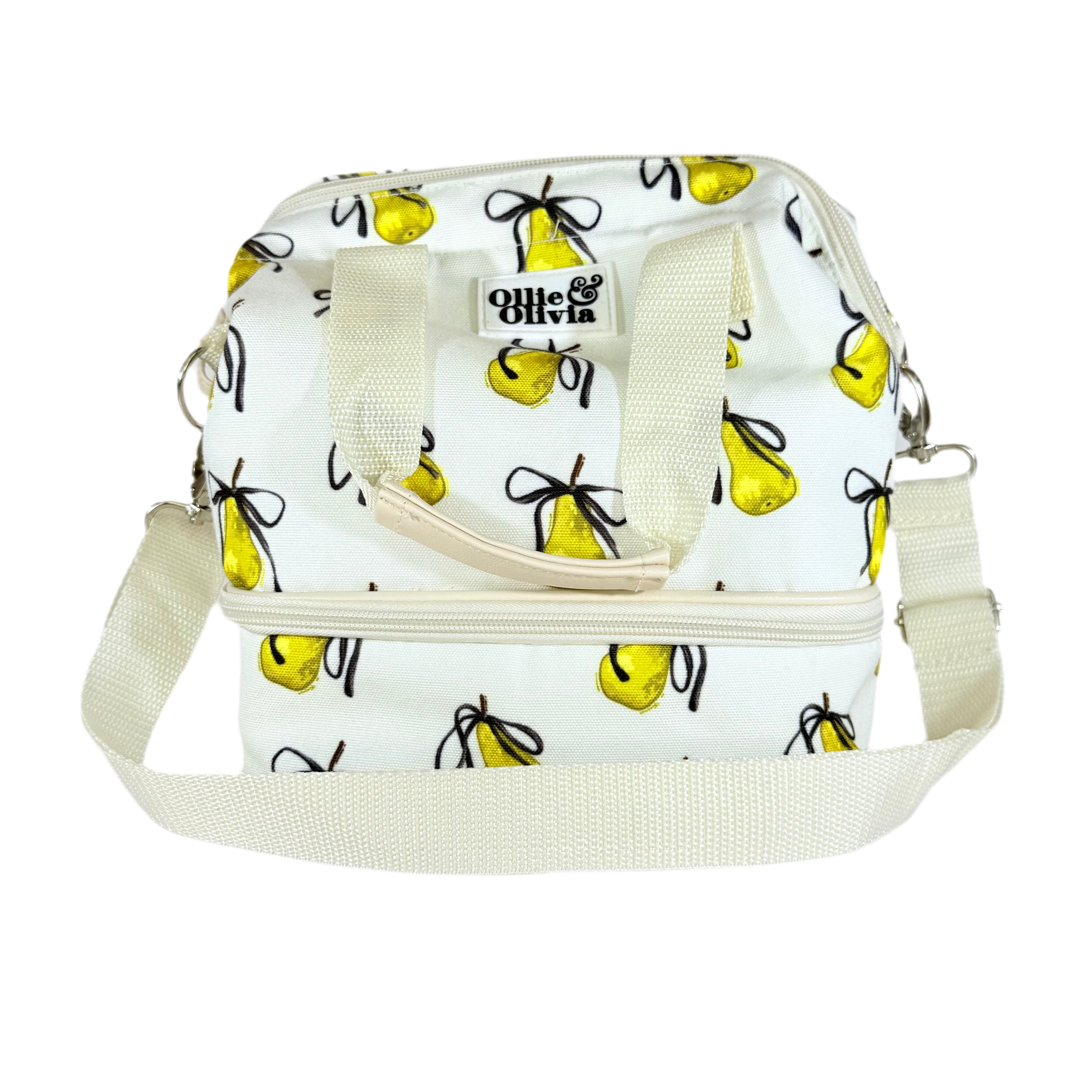 Ollie & Olivia Cooler Bag - Pears & Bows