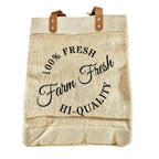 Burlap Farm Fresh Tote - Natural