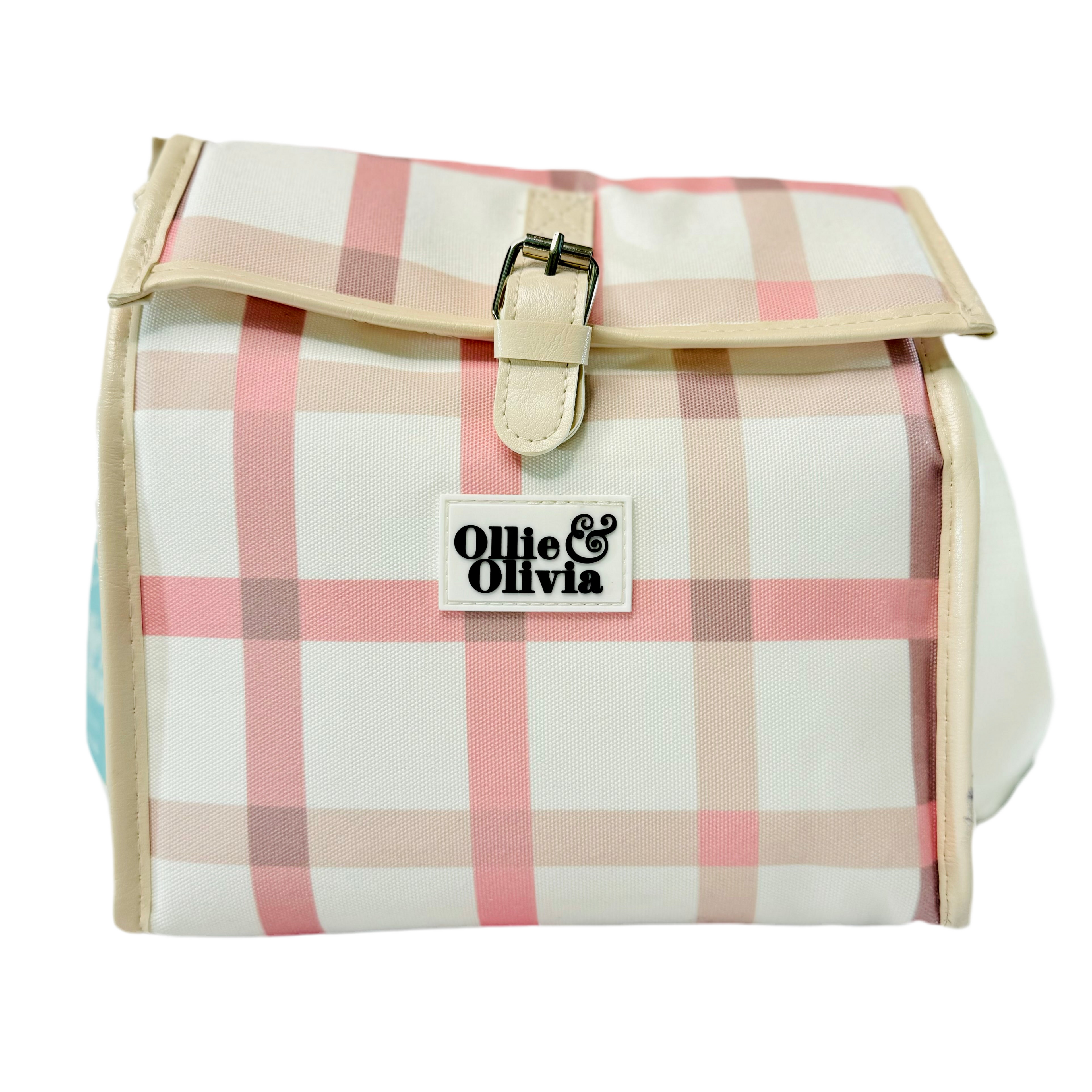 Ollie & Olivia Cooler Bag - Pink Checker