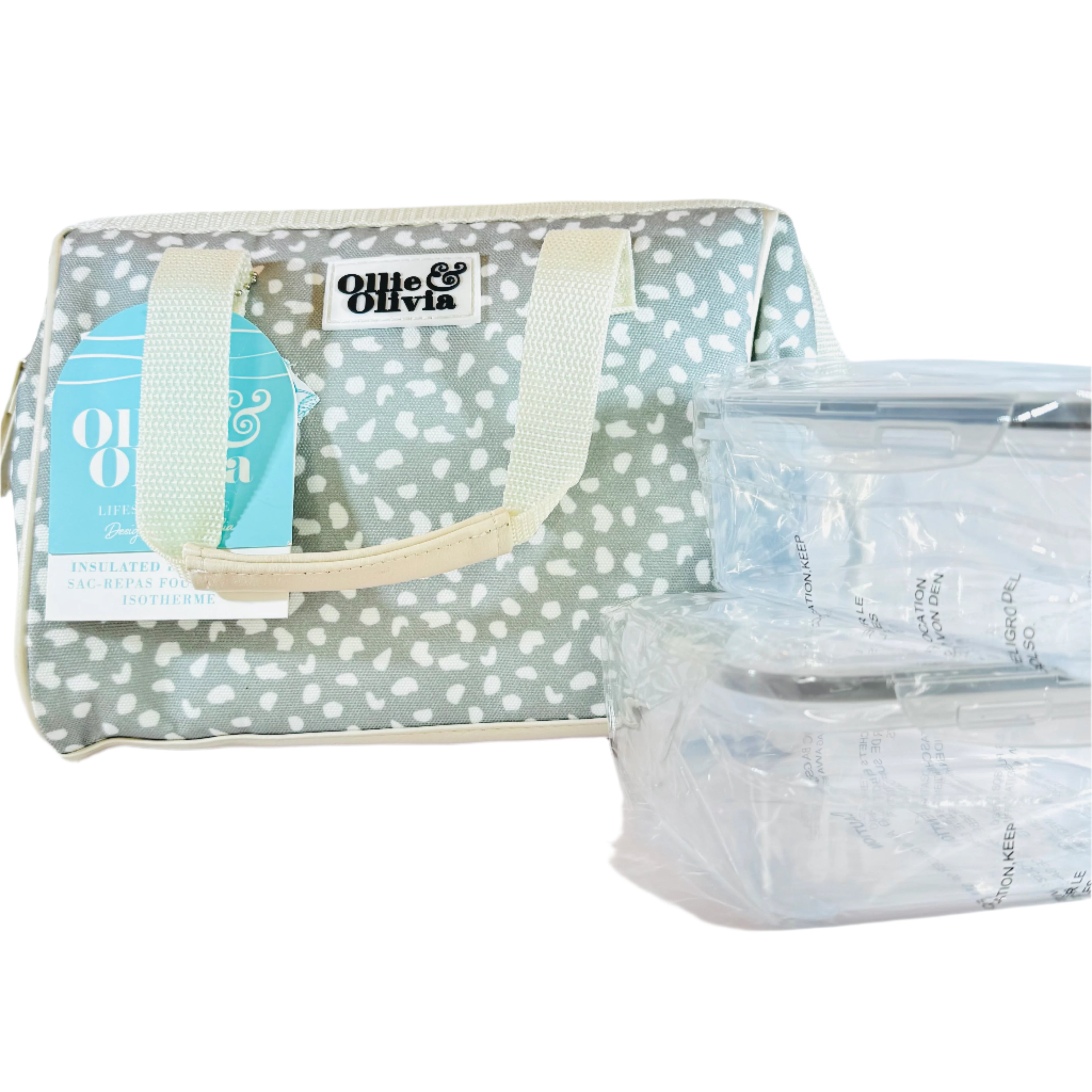 Ollie & Olivia Cooler Bag - Grey Speckles