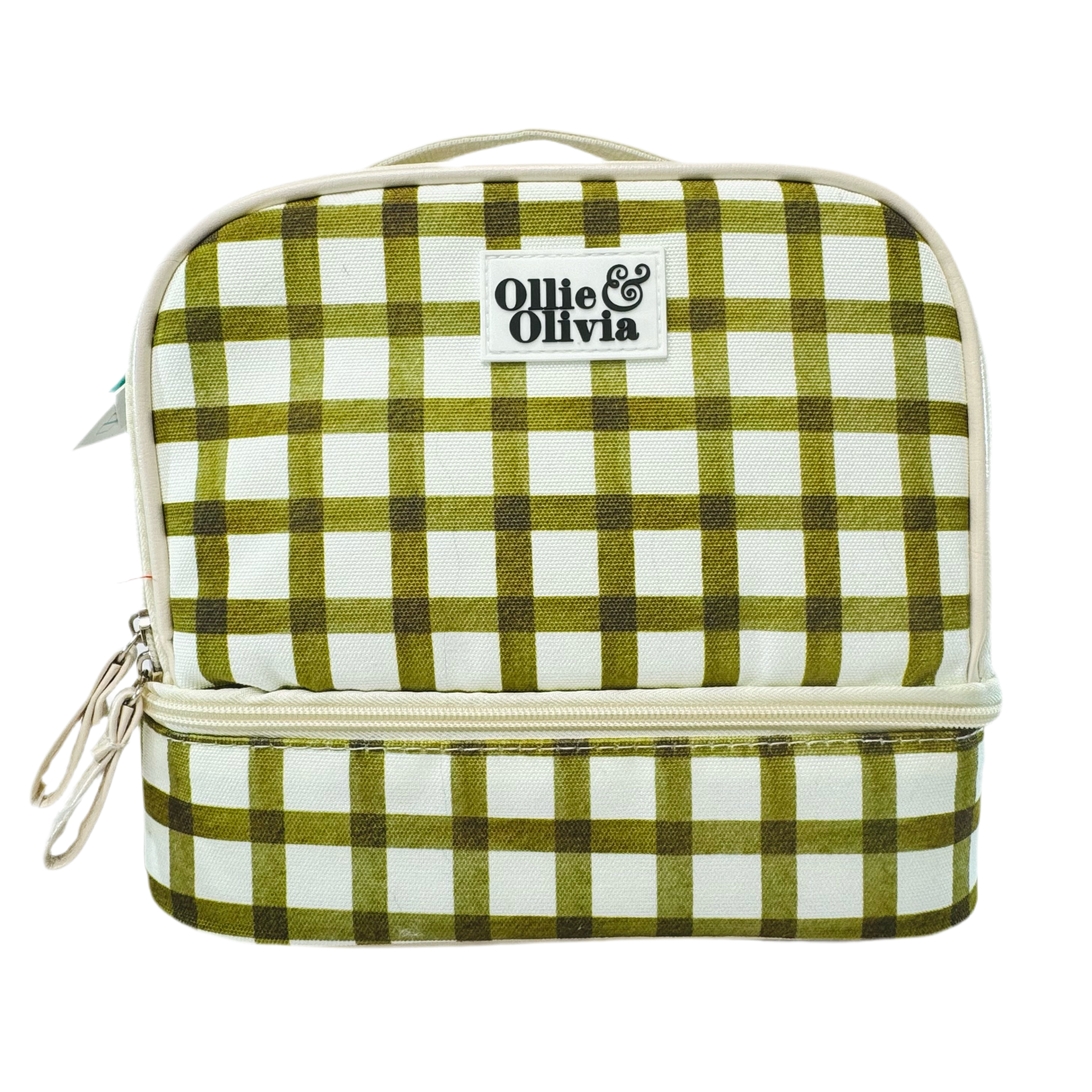 Ollie & Olivia Cooler Bag - Green Checker