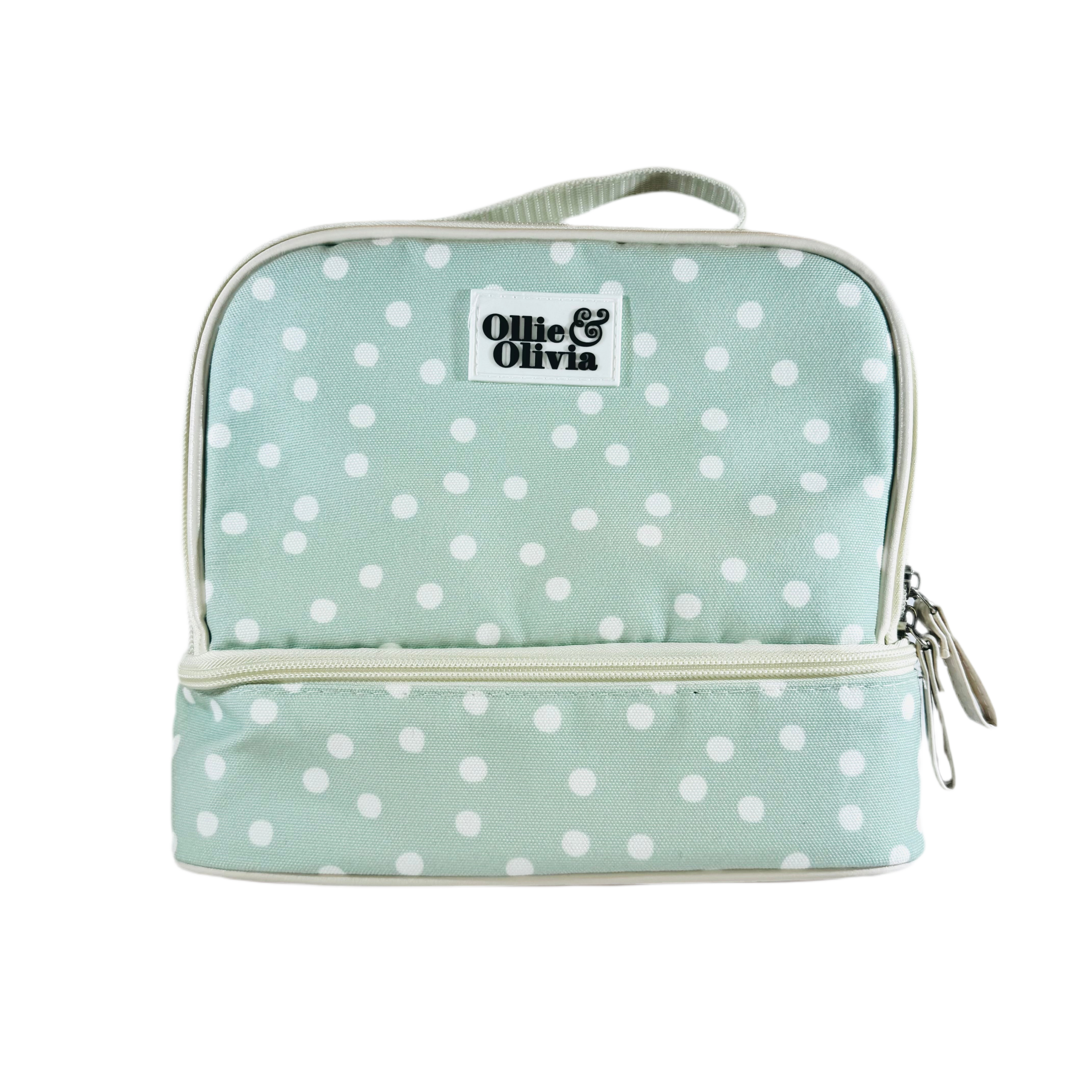 Ollie & Olivia Cooler Bag - Teal Polka Dot
