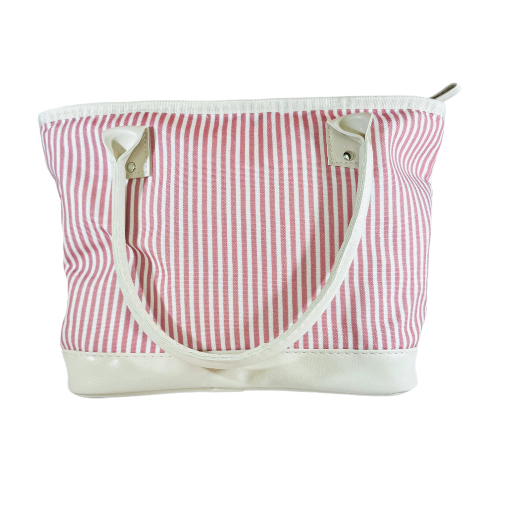 Ollie & Olivia Cooler Bag - Pink Pinstripe