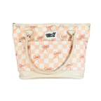 Ollie & Olivia Cooler Bag - Pink Ribbon Checker