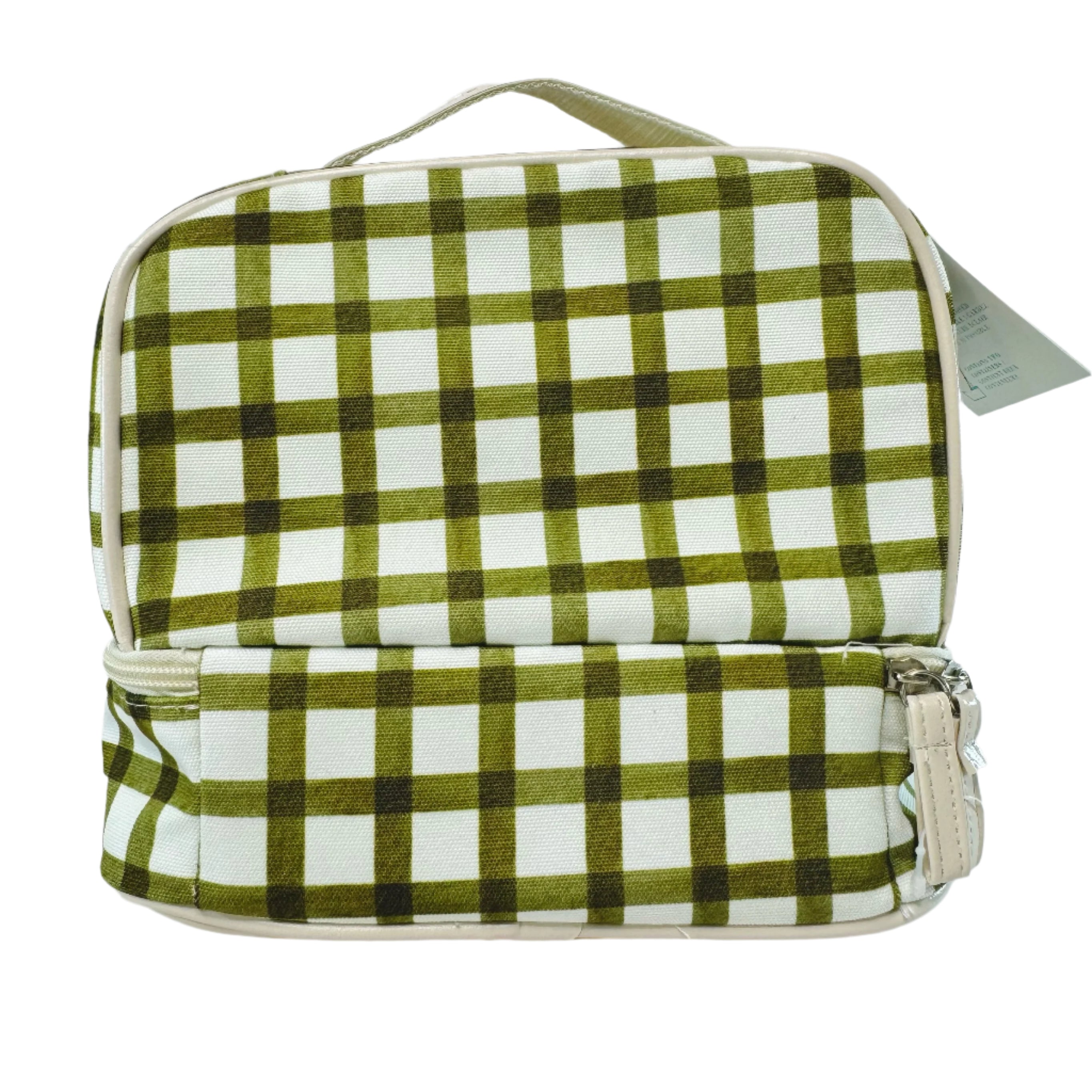 Ollie & Olivia Cooler Bag - Green Checker