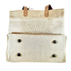 Burlap Farmers Market Tote - Natural