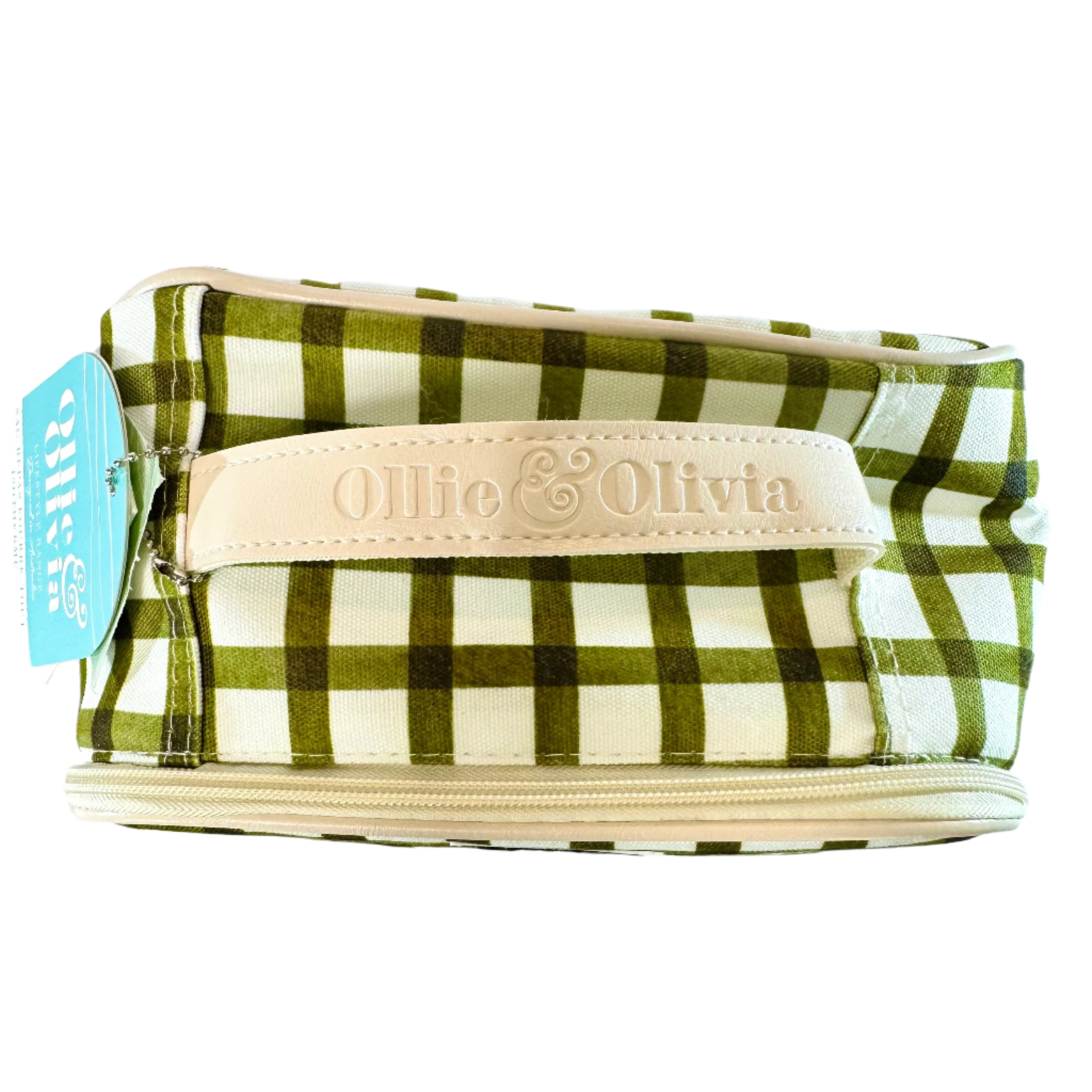 Ollie & Olivia Cooler Bag - Green Checker