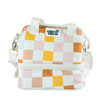 Ollie & Olivia Cooler Bag - Orange Pink Checker
