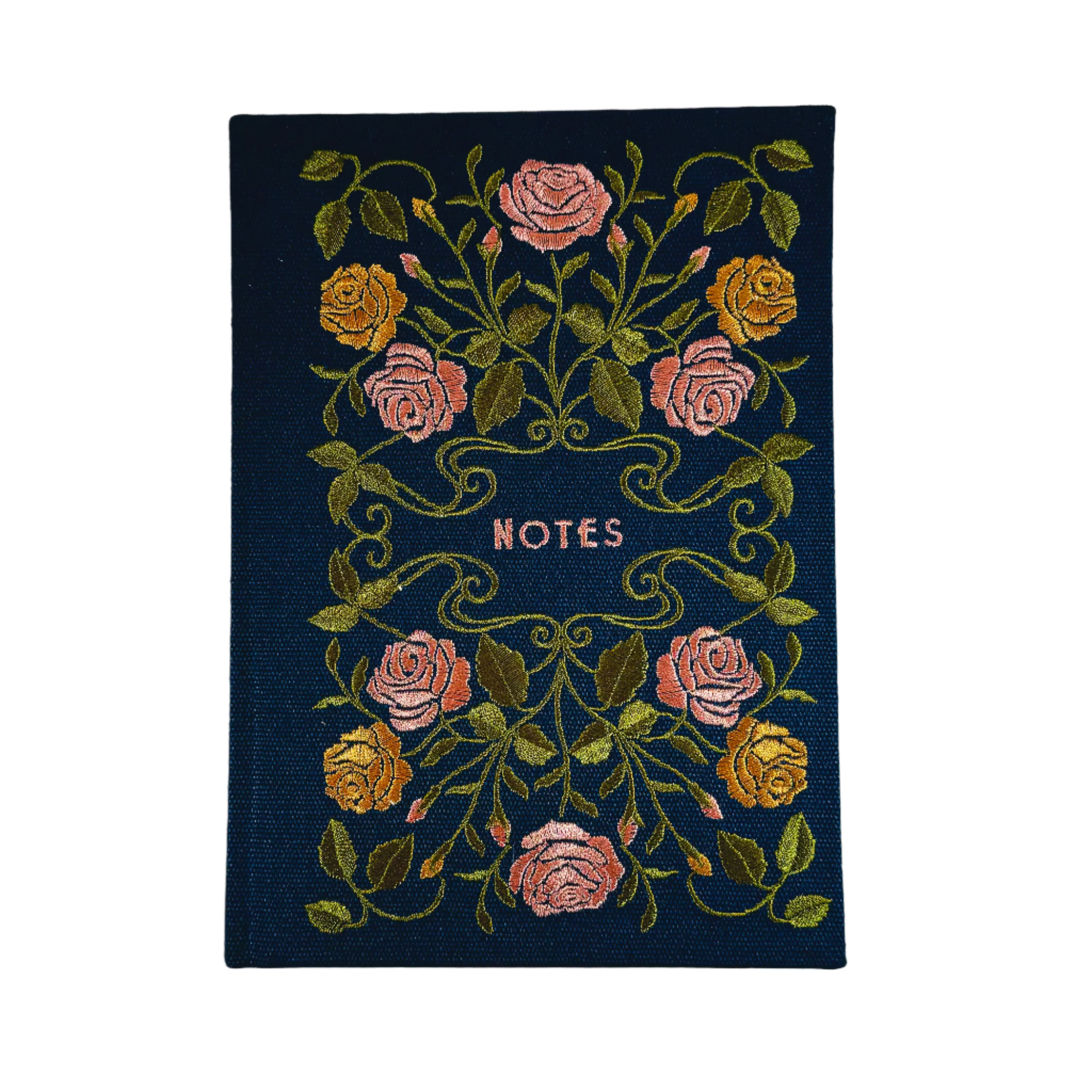 Punch Studio Embroidered Roses Journal