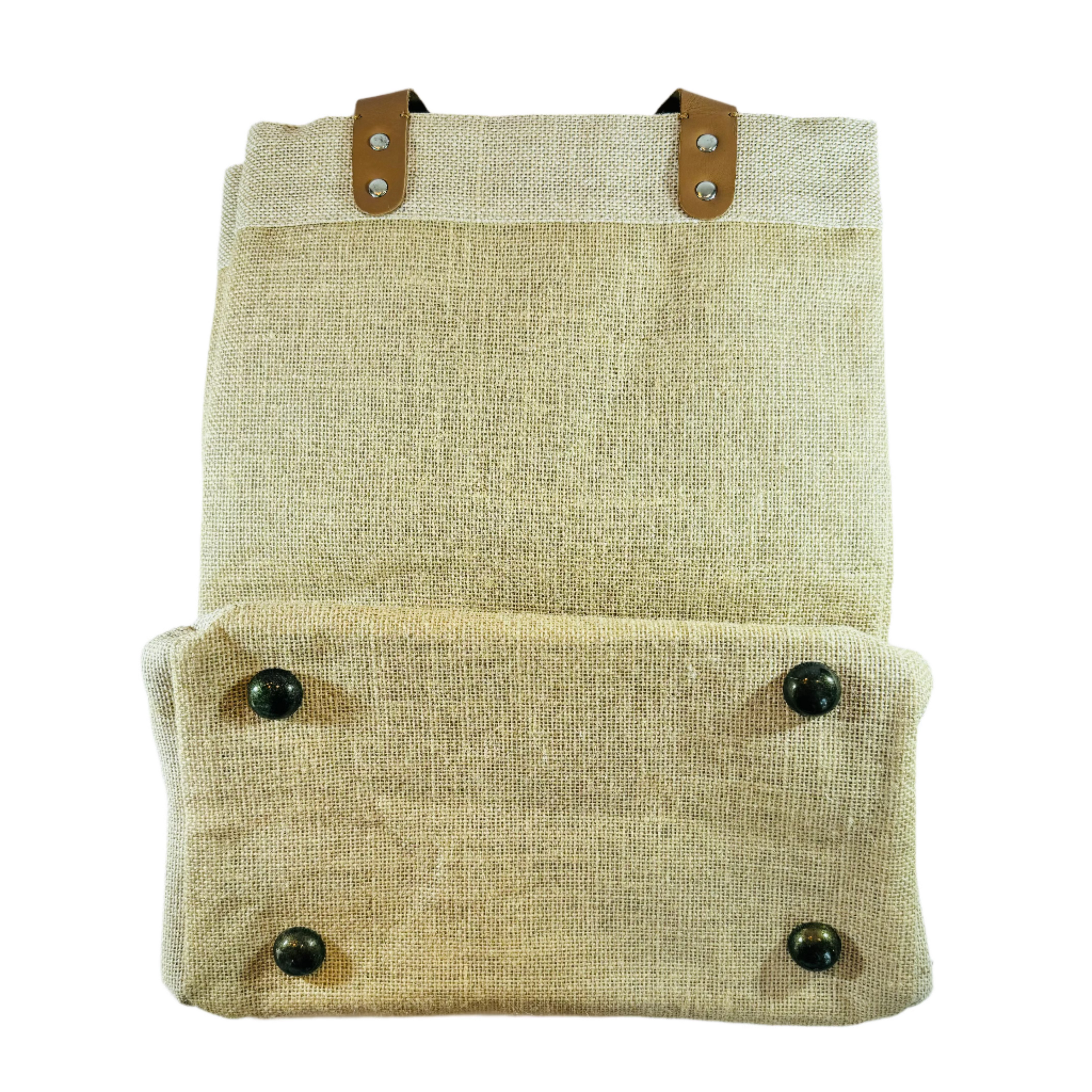 Burlap Farmers Market Tote - Natural