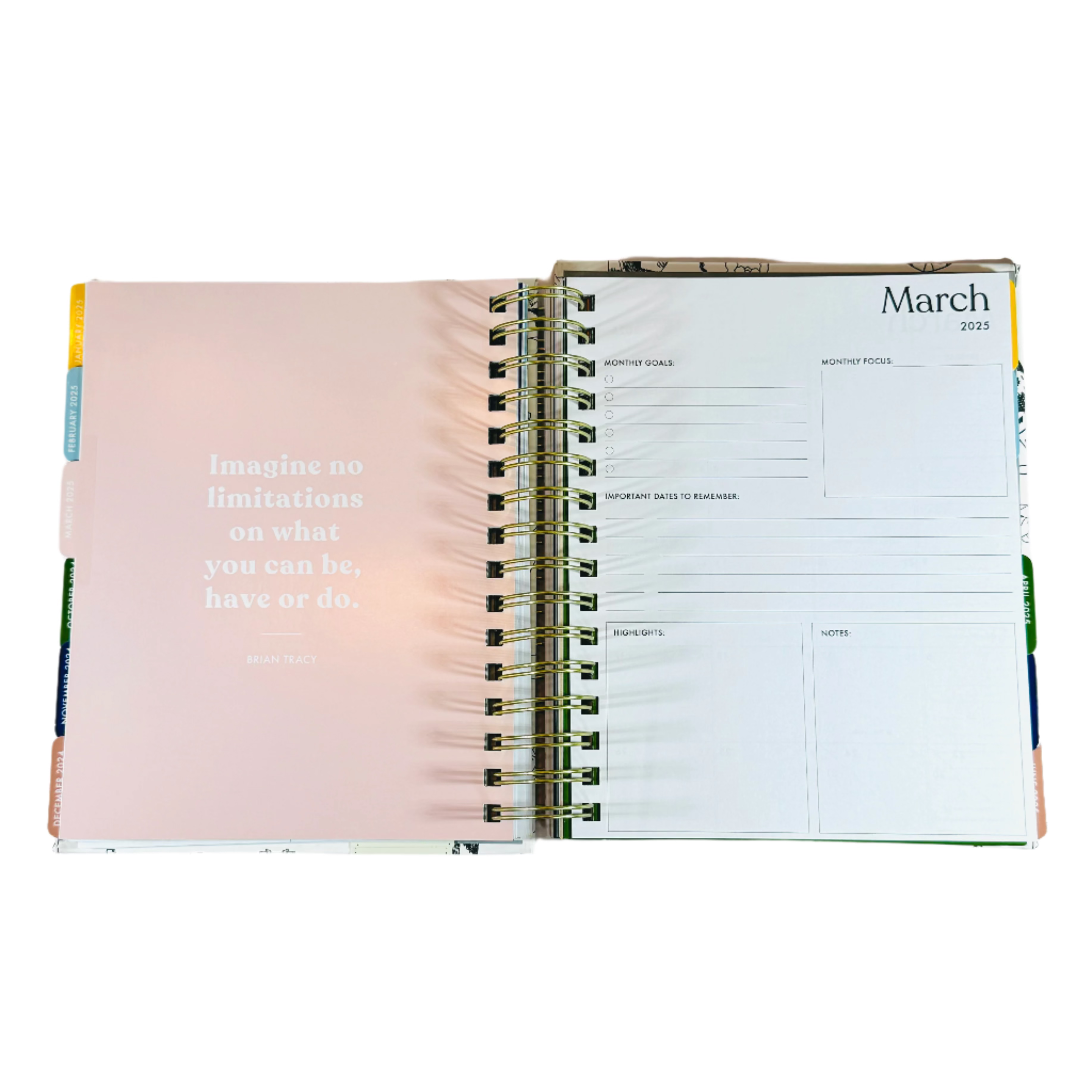 Eccolo Monthly & Weekly Planner 2024/2025 - 18 Month