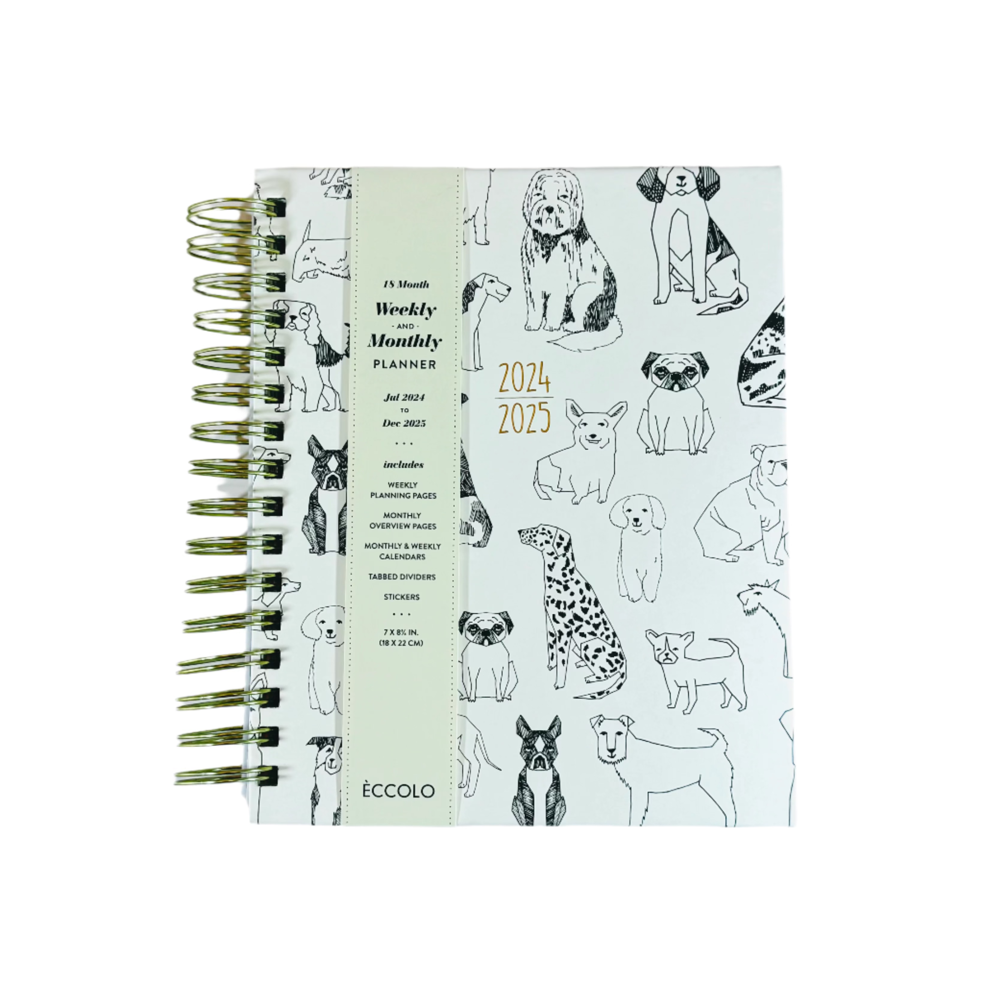 Eccolo Monthly & Weekly Planner 2024/2025 - 18 Month