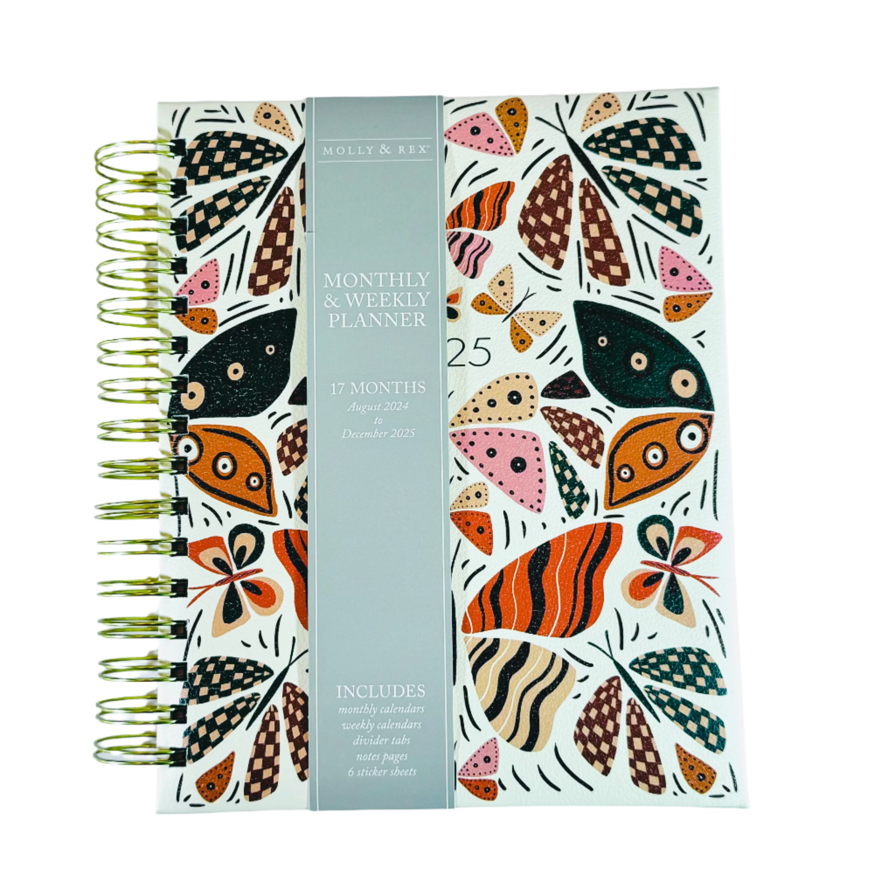 Molly & Rex Monthly & Weekly Planner 2024 / 2025 - 17 Months