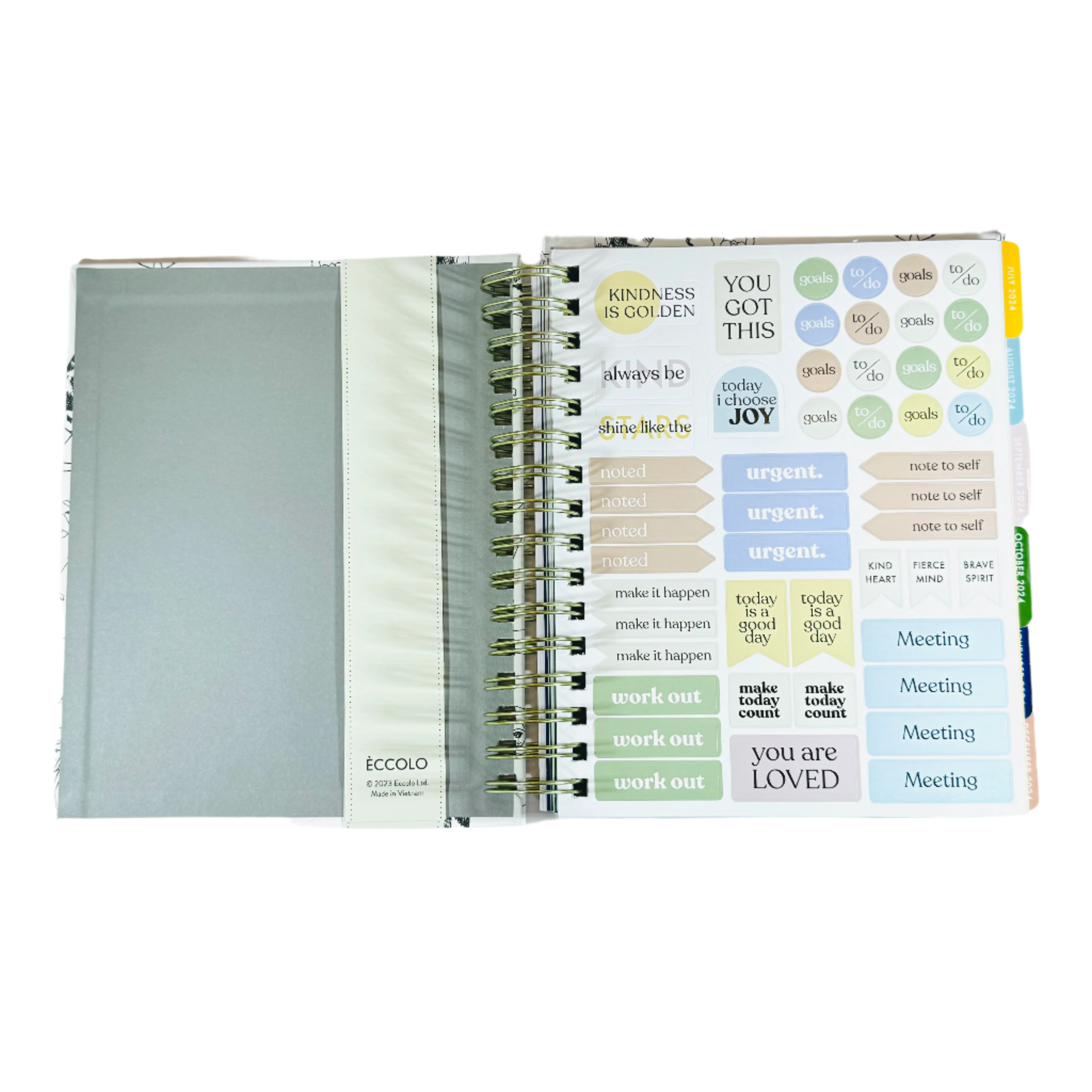 Eccolo Monthly & Weekly Planner 2024/2025 - 18 Month